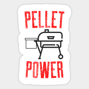 Pellet Power Design Red Black Sticker